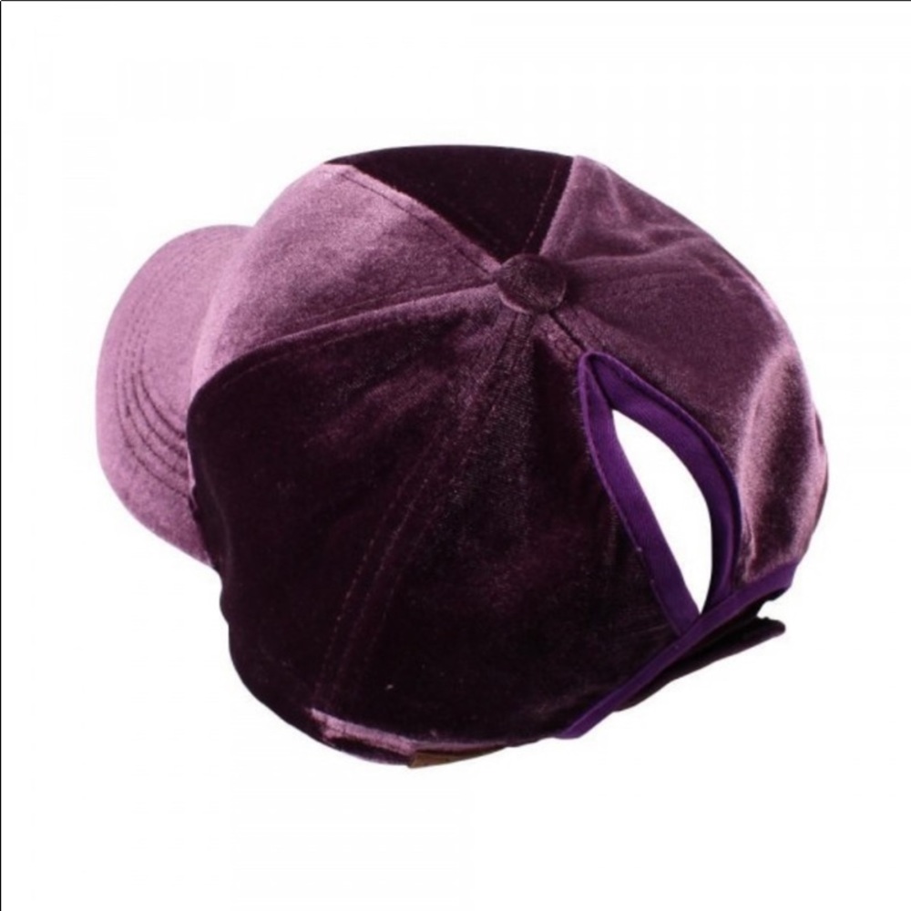 C.C BRAND VELVET HAT - Picture 2 of 2